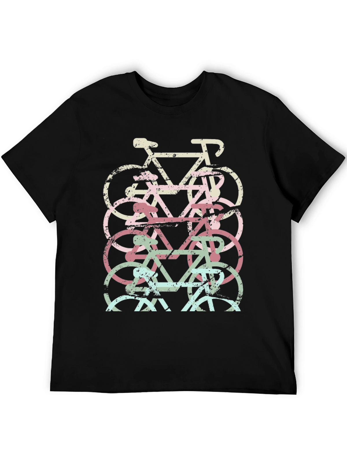 Bicycle Stack Graphic Tee - Black