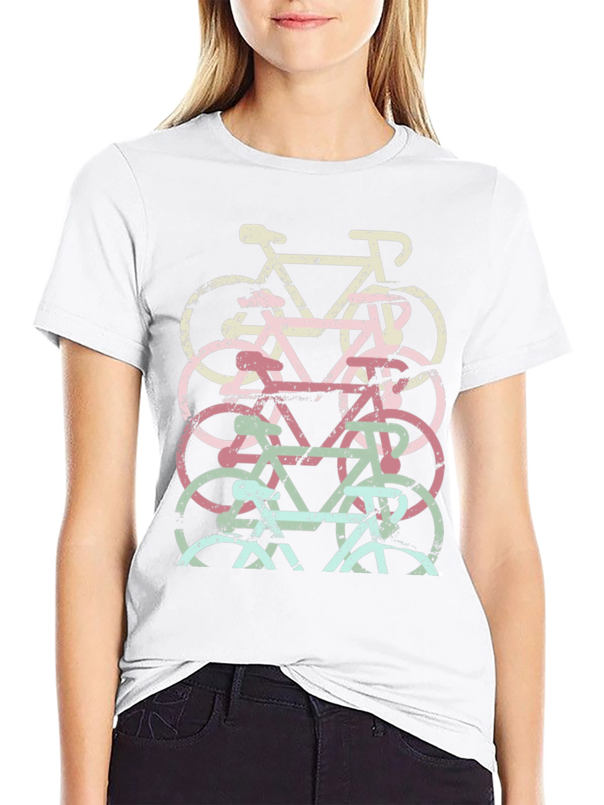 Bicycle Stack Graphic Tee - Black