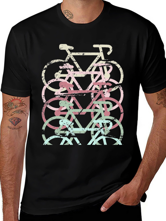 Bicycle Stack Graphic Tee - Black