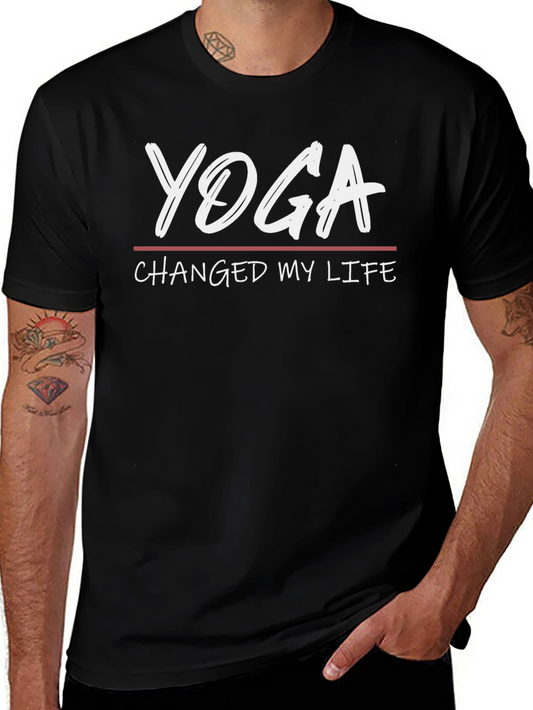 Yoga Changed My Life T-Shirt - Stylish Graphic Tee
