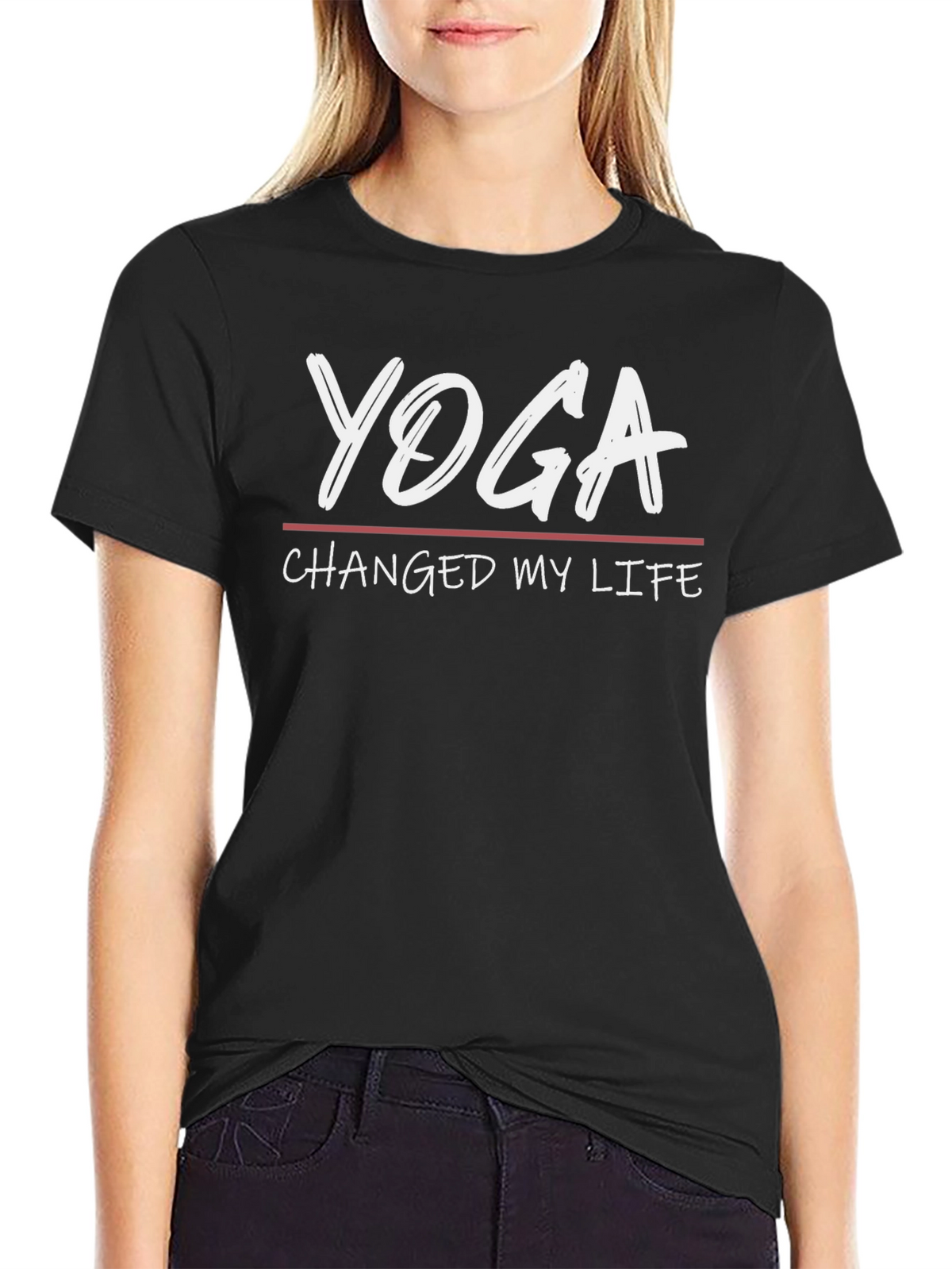 Yoga Changed My Life T-Shirt - Stylish Graphic Tee