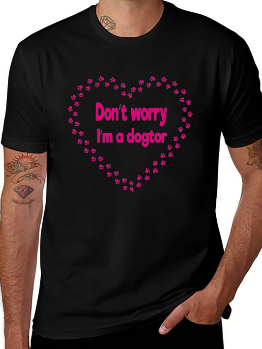Dogtor T-Shirt - Funny Paw Print Heart Design