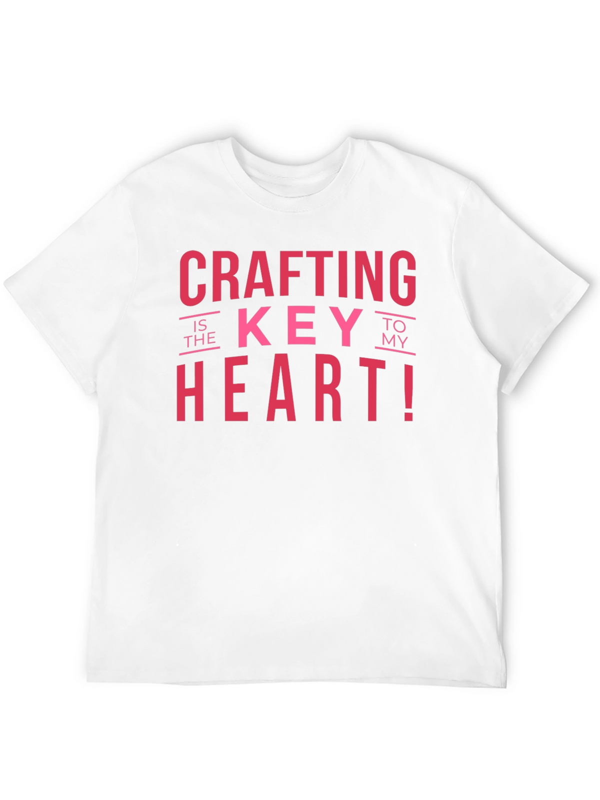 Crafting is Key to My Heart Black T-Shirt