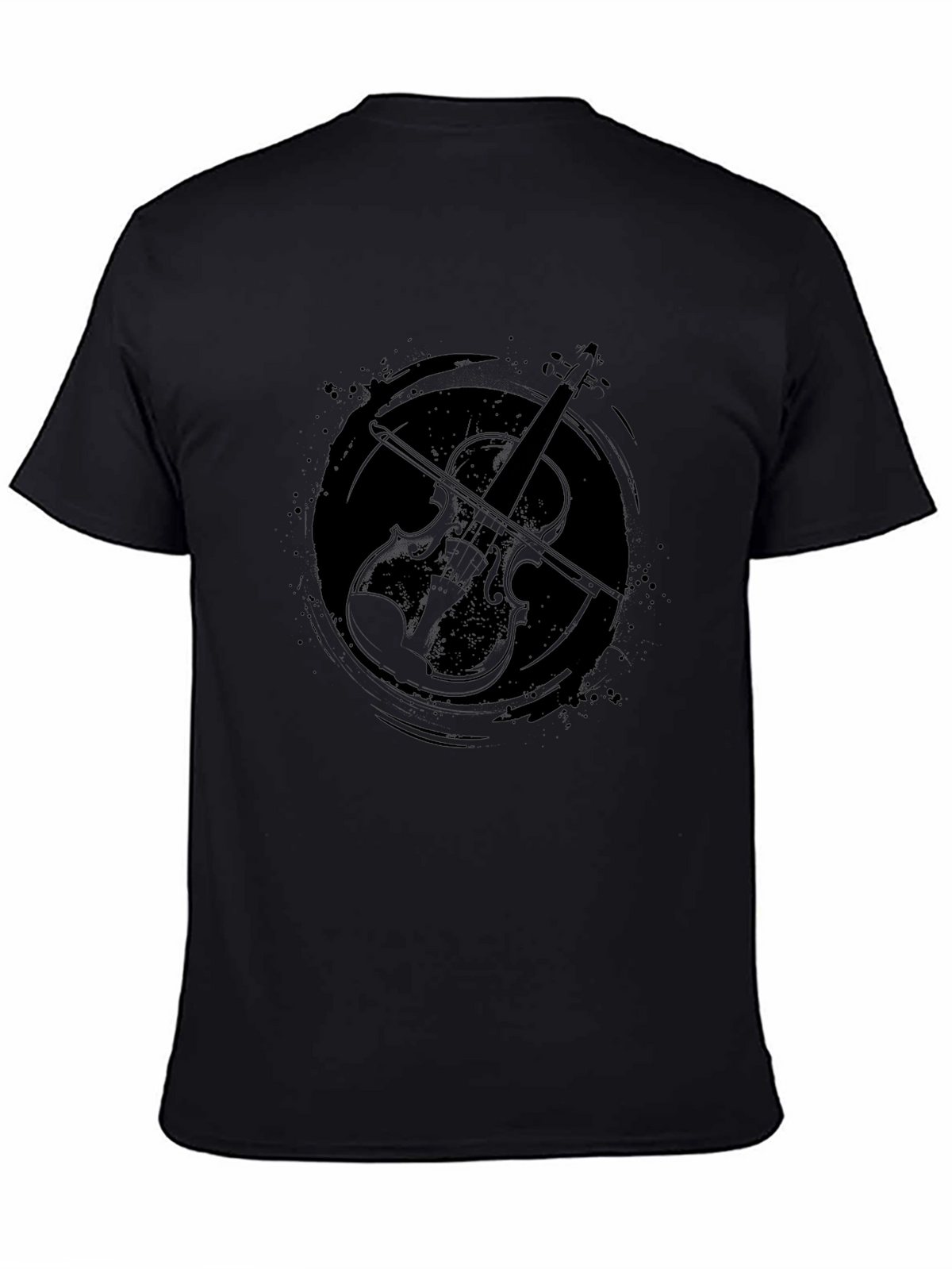 Violin Graphic Tee - Stylish Musician T-Shirt