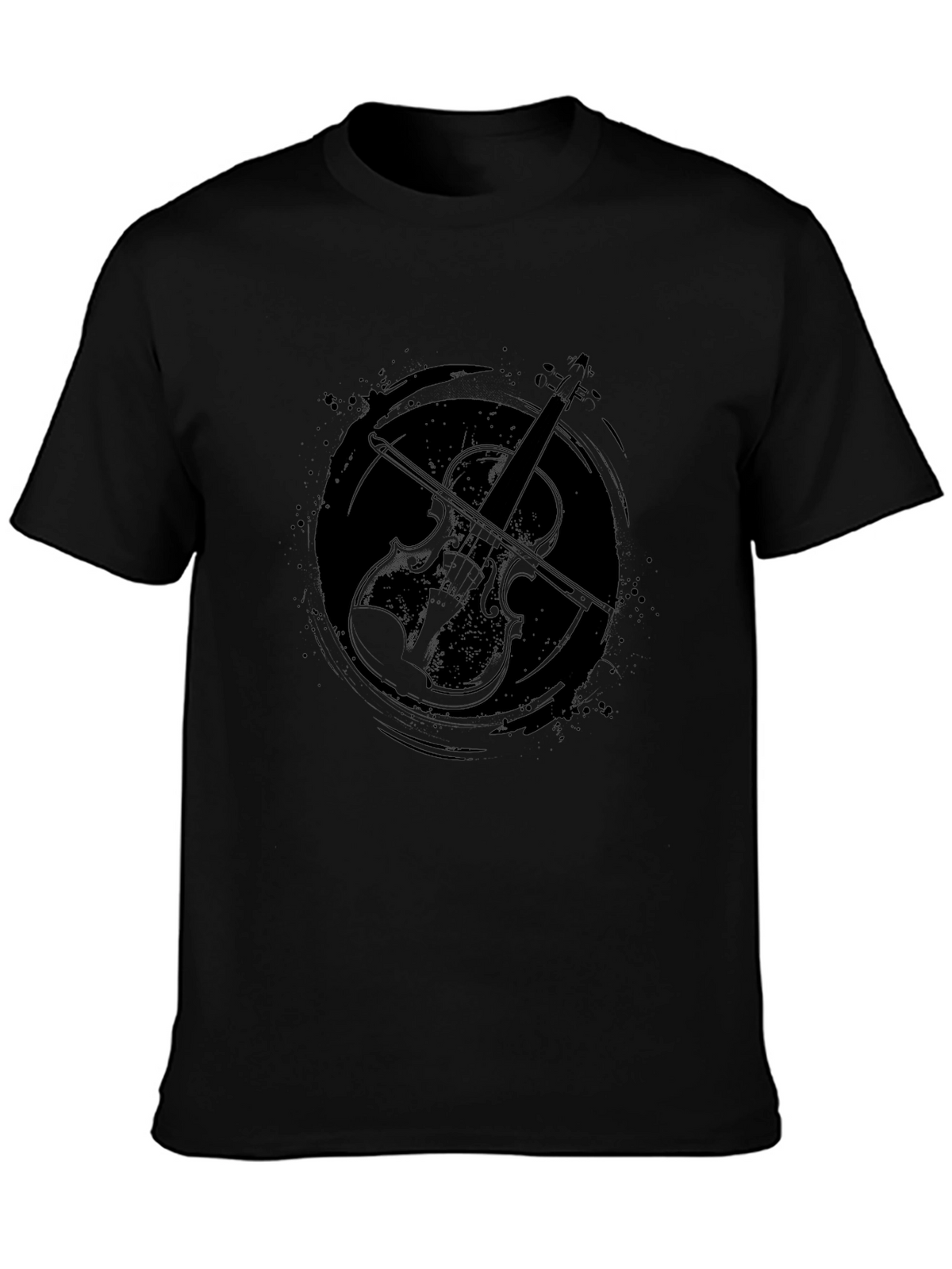 Violin Graphic Tee - Stylish Musician T-Shirt