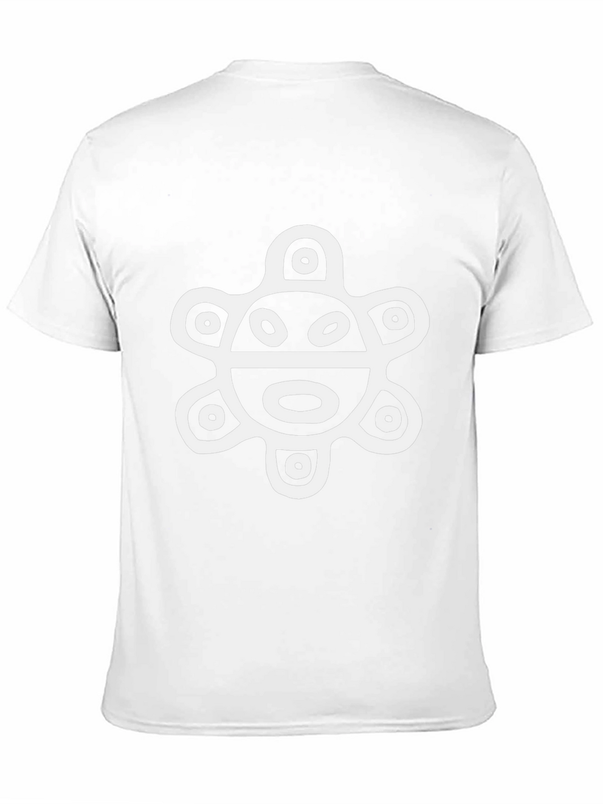 Black T-Shirt with Ancient Turtle Design