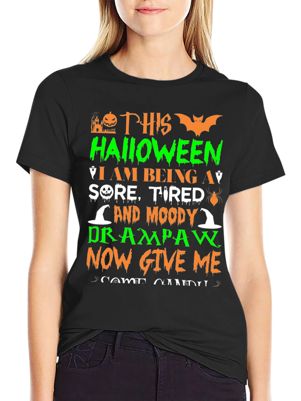 Halloween Sore Tired Drampaw T-Shirt