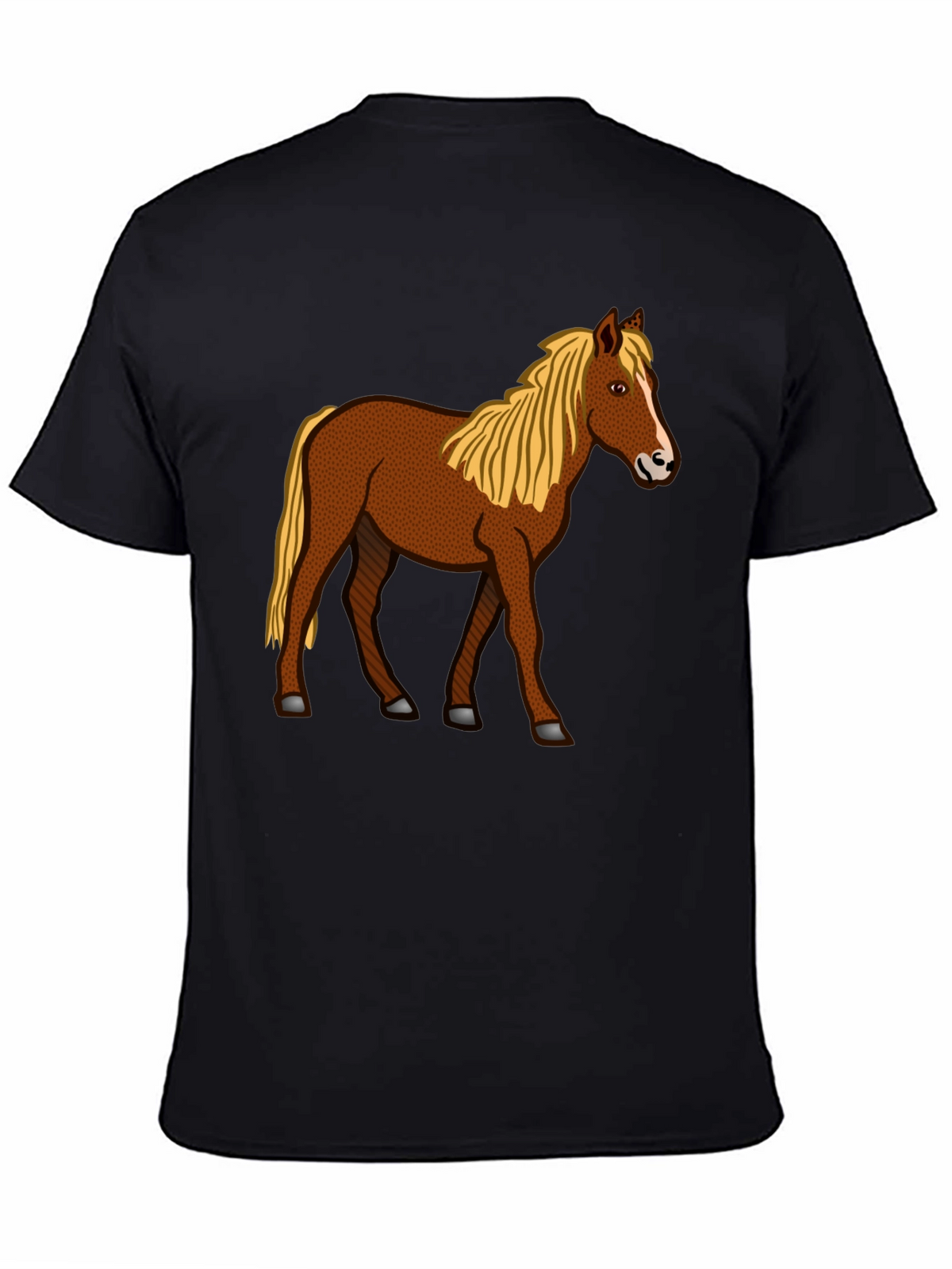 Horse Graphic T-Shirt - Classic Crew Neck Tee