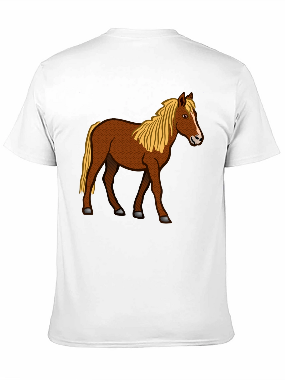 Horse Graphic T-Shirt - Classic Crew Neck Tee