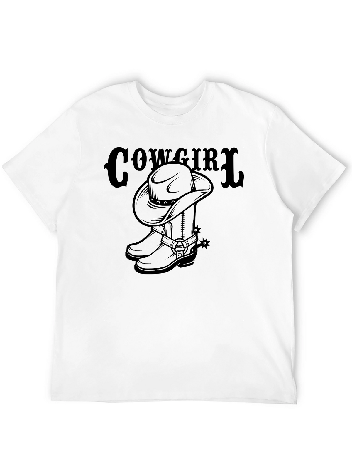 Cowgirl Hat & Boots Graphic T-Shirt