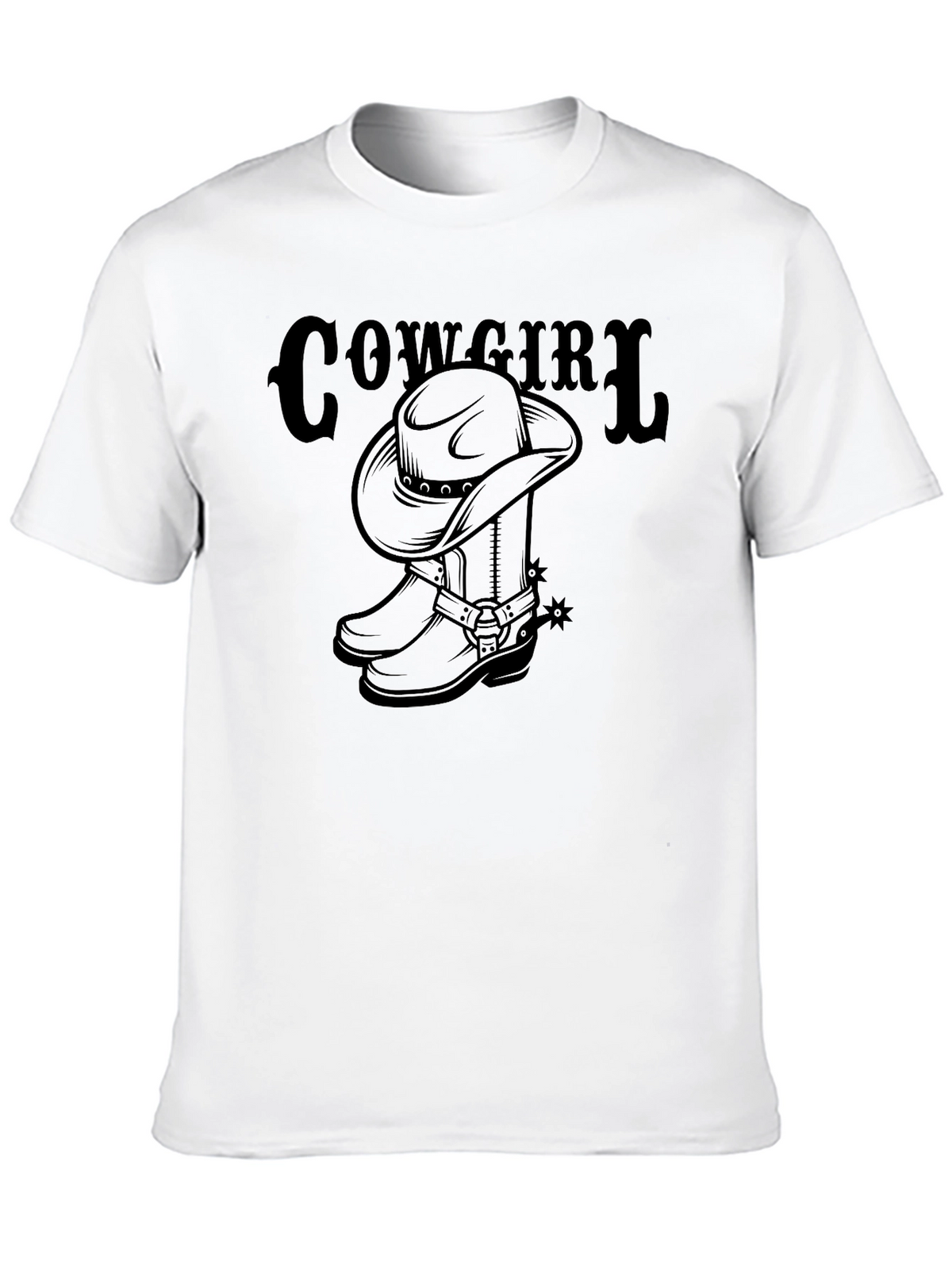 Cowgirl Hat & Boots Graphic T-Shirt