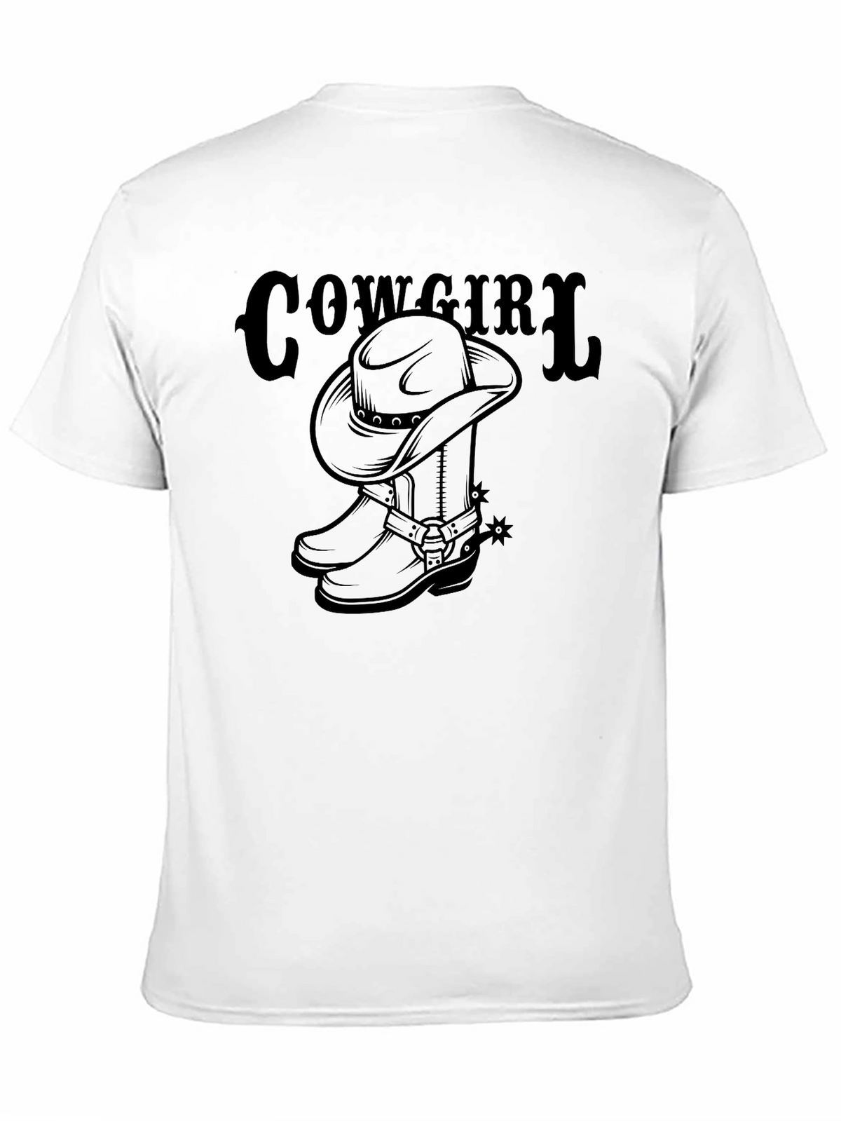 Cowgirl Hat & Boots Graphic T-Shirt