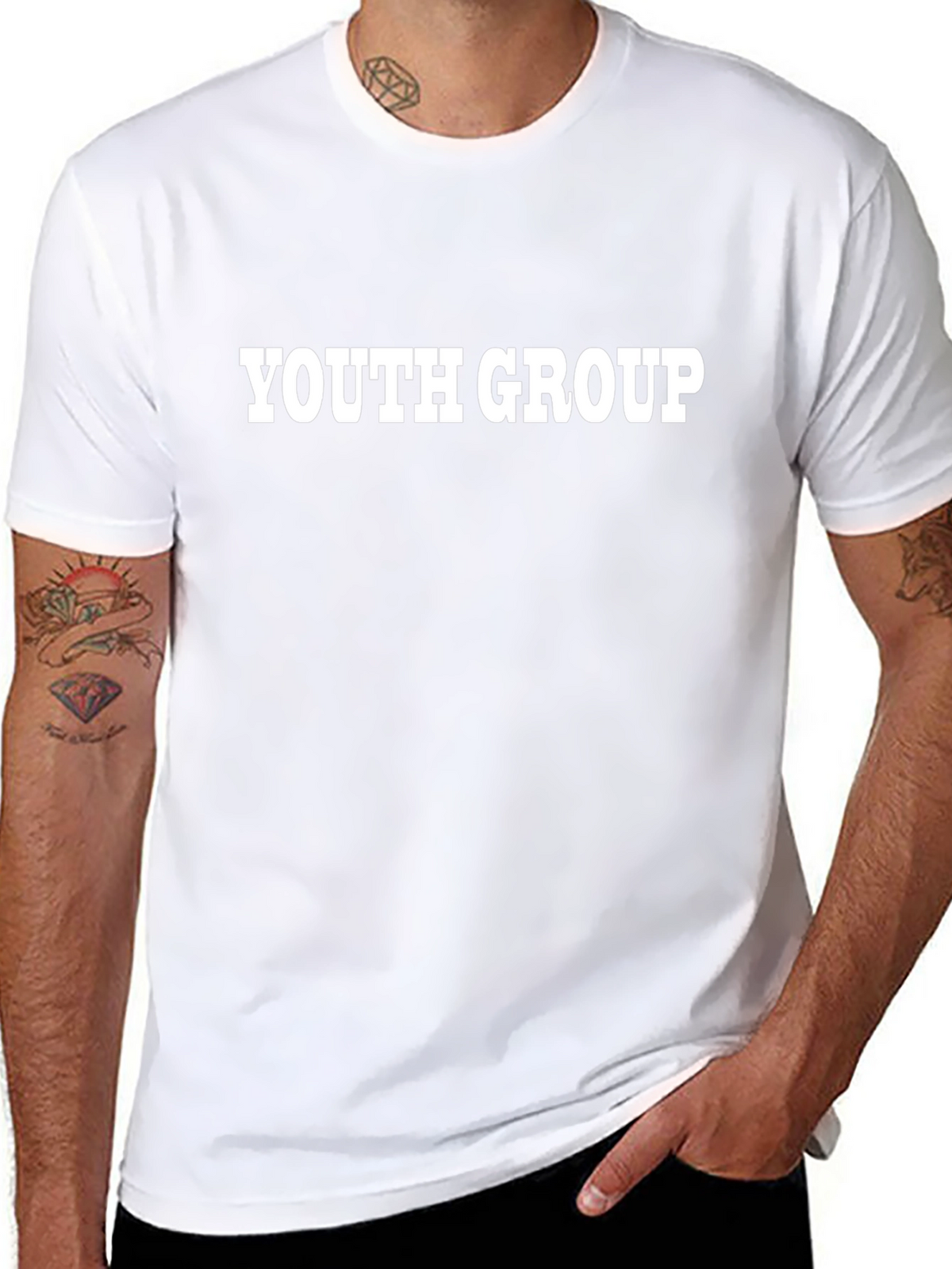 Youth Group T-Shirt - Black Cotton Blend