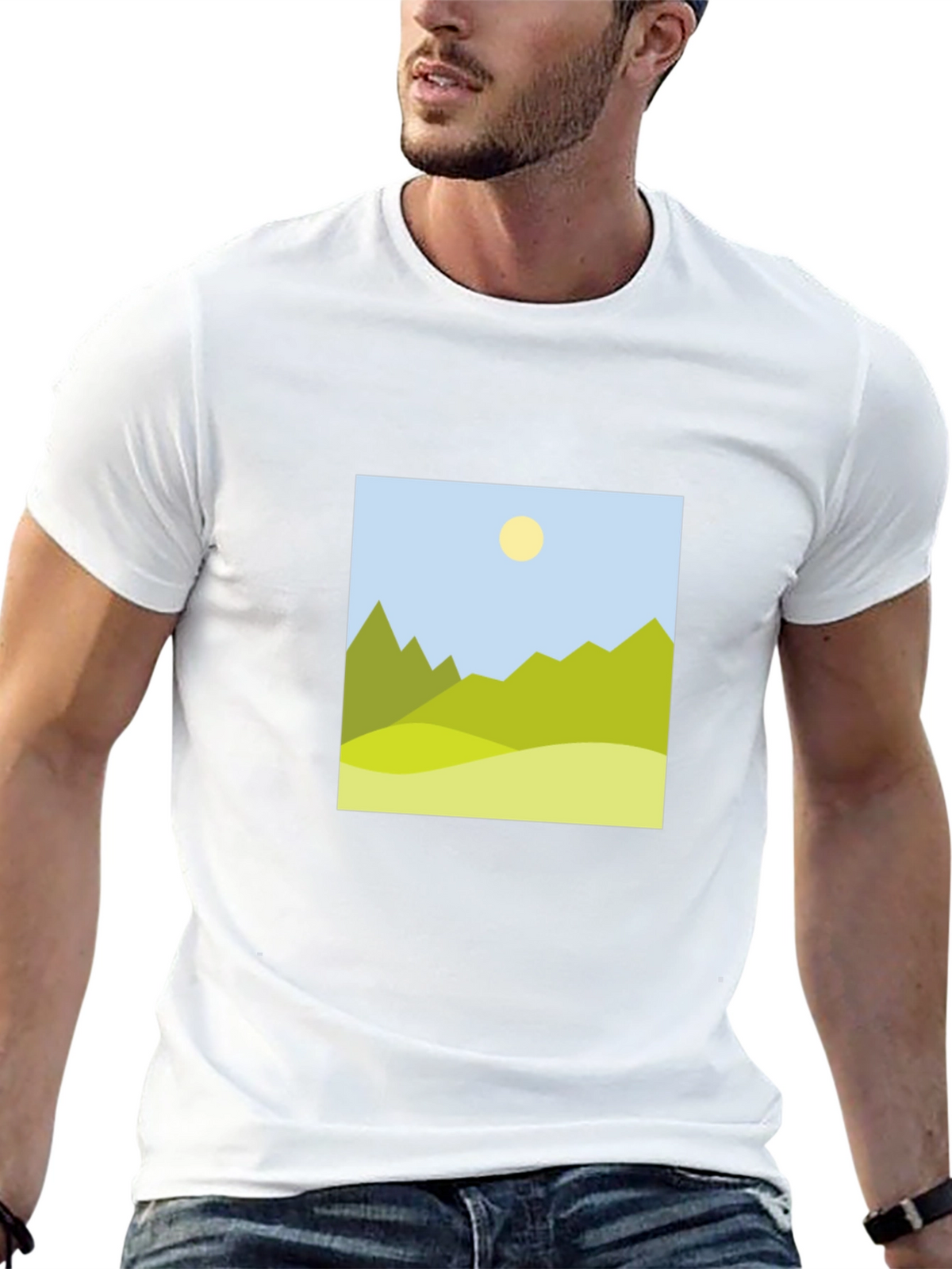 Mountain View Graphic Black T-Shirt