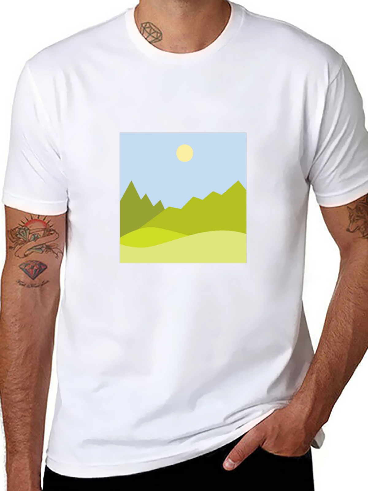 Mountain View Graphic Black T-Shirt