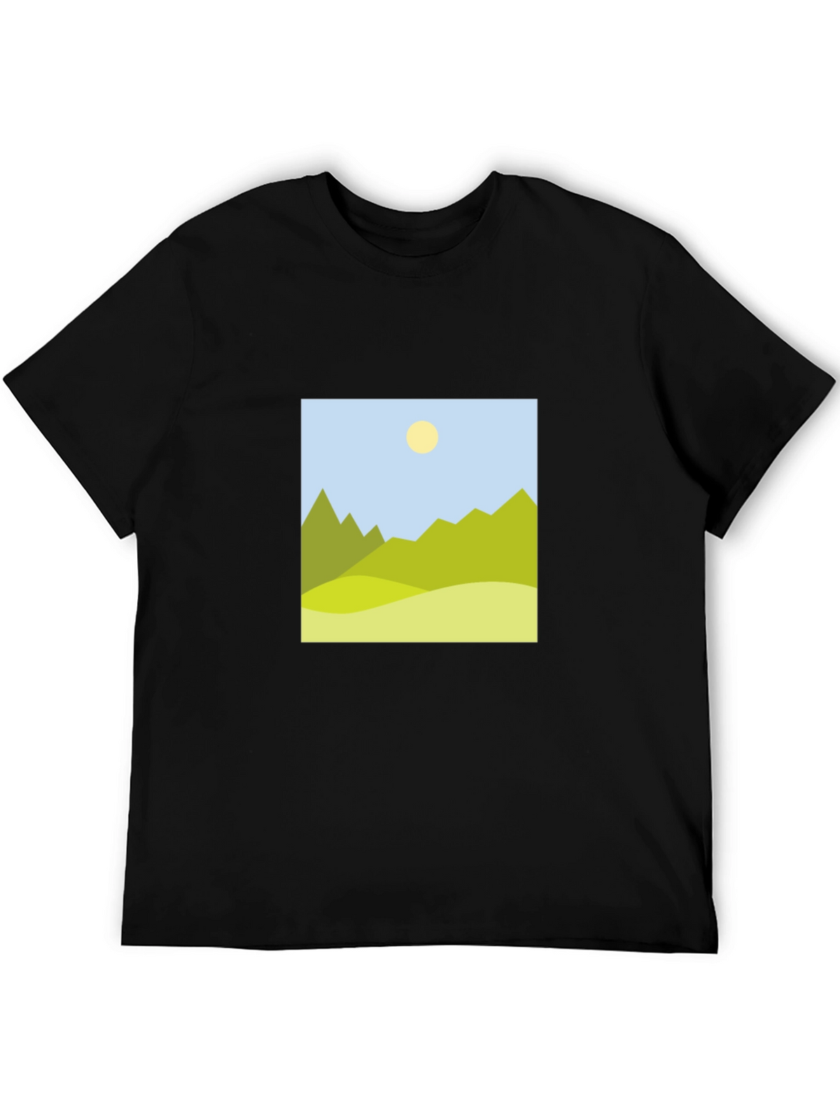Mountain View Graphic Black T-Shirt