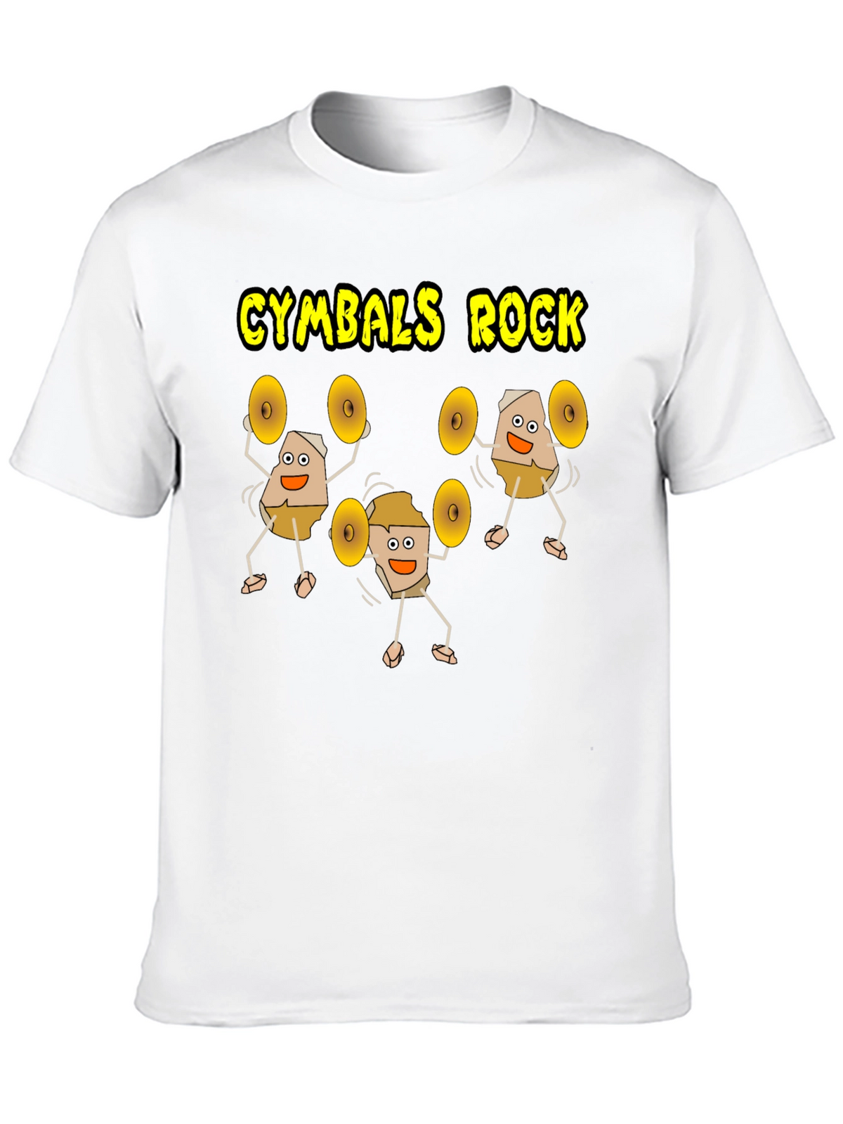 Cymbals Rock Graphic T-Shirt - Black Cotton Tee