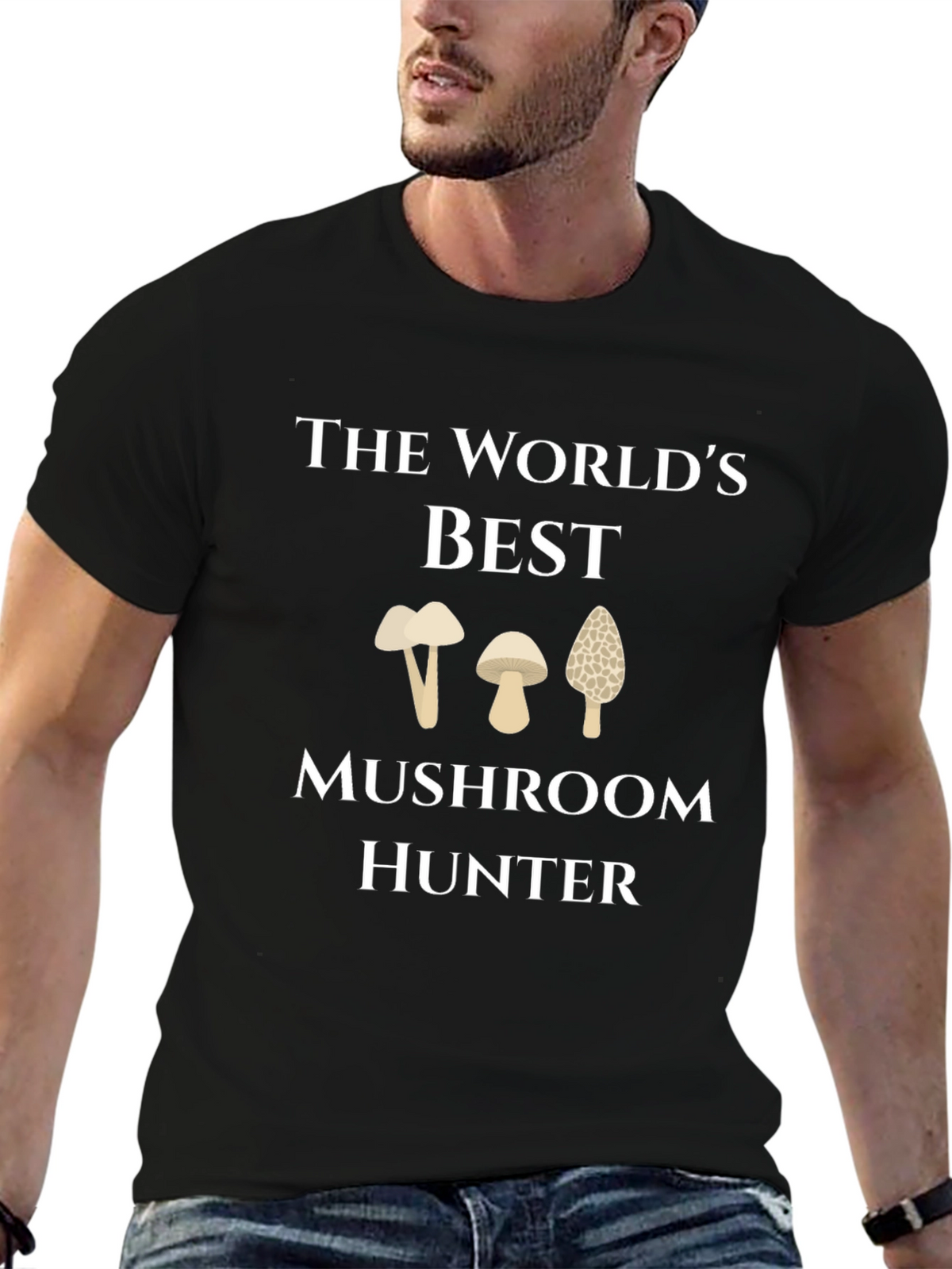 Mushroom Hunter Graphic T-Shirt