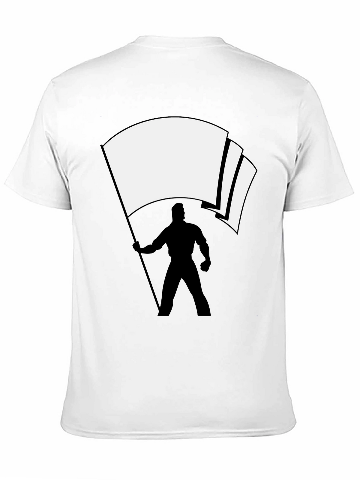 Flag Bearer Graphic Tee - Black Cotton Blend