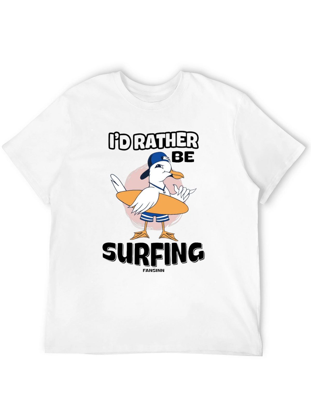 Id Rather Be Surfing T-Shirt - Black