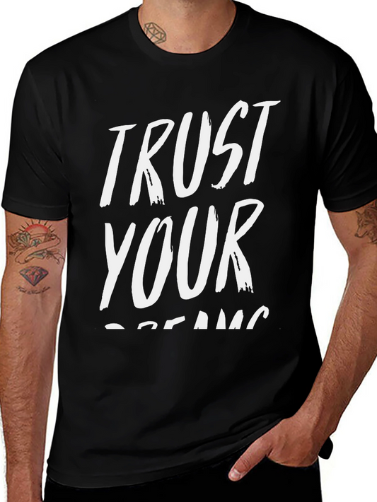 Trust Your Dreams Black Graphic Tee