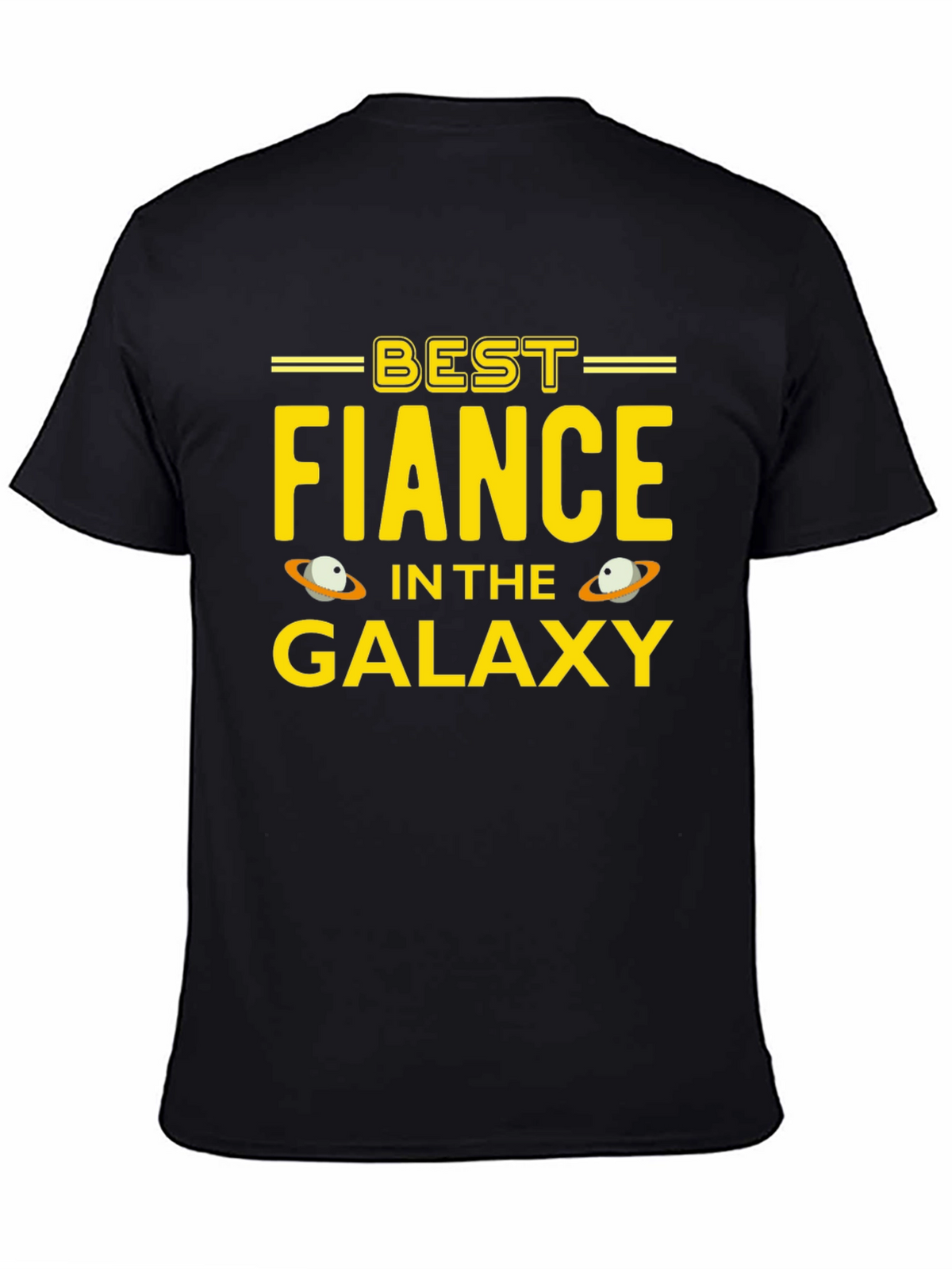 Best Fiance in the Galaxy Black T-Shirt