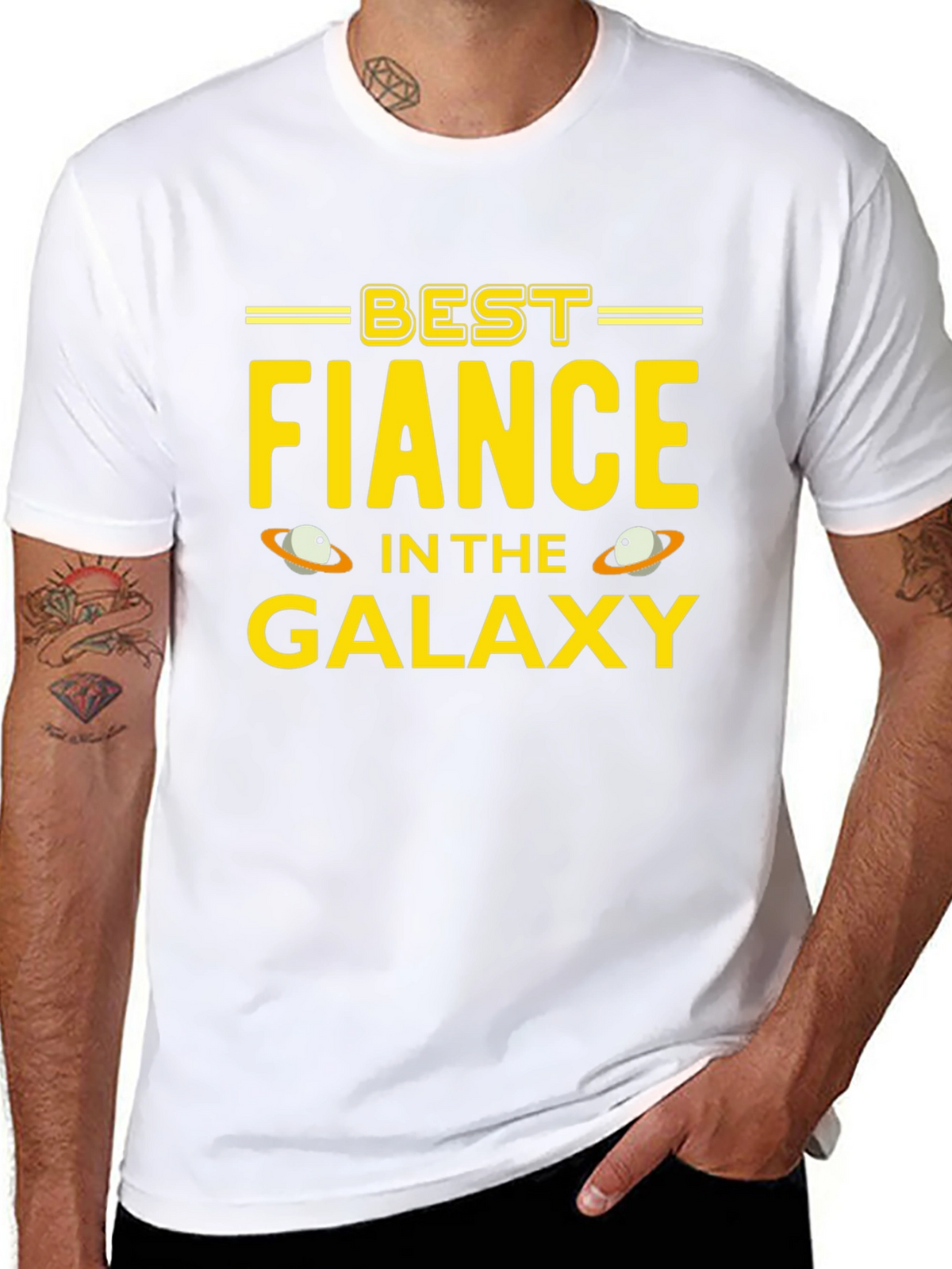 Best Fiance in the Galaxy Black T-Shirt