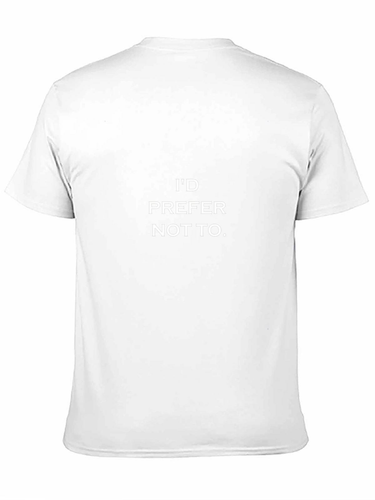 Id Prefer Not To. Graphic Tee - Classic Black