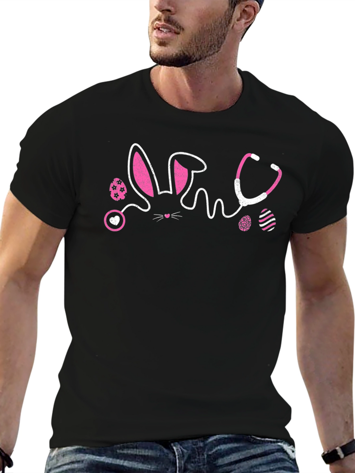 Easter Nurse Bunny Stethoscope T-Shirt