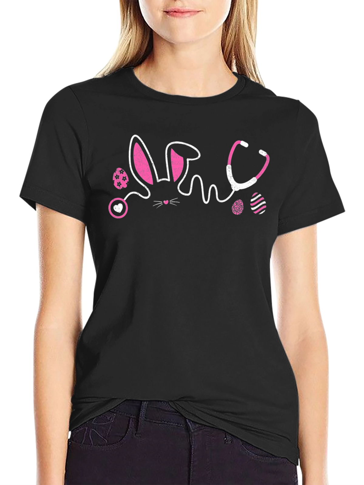 Easter Nurse Bunny Stethoscope T-Shirt