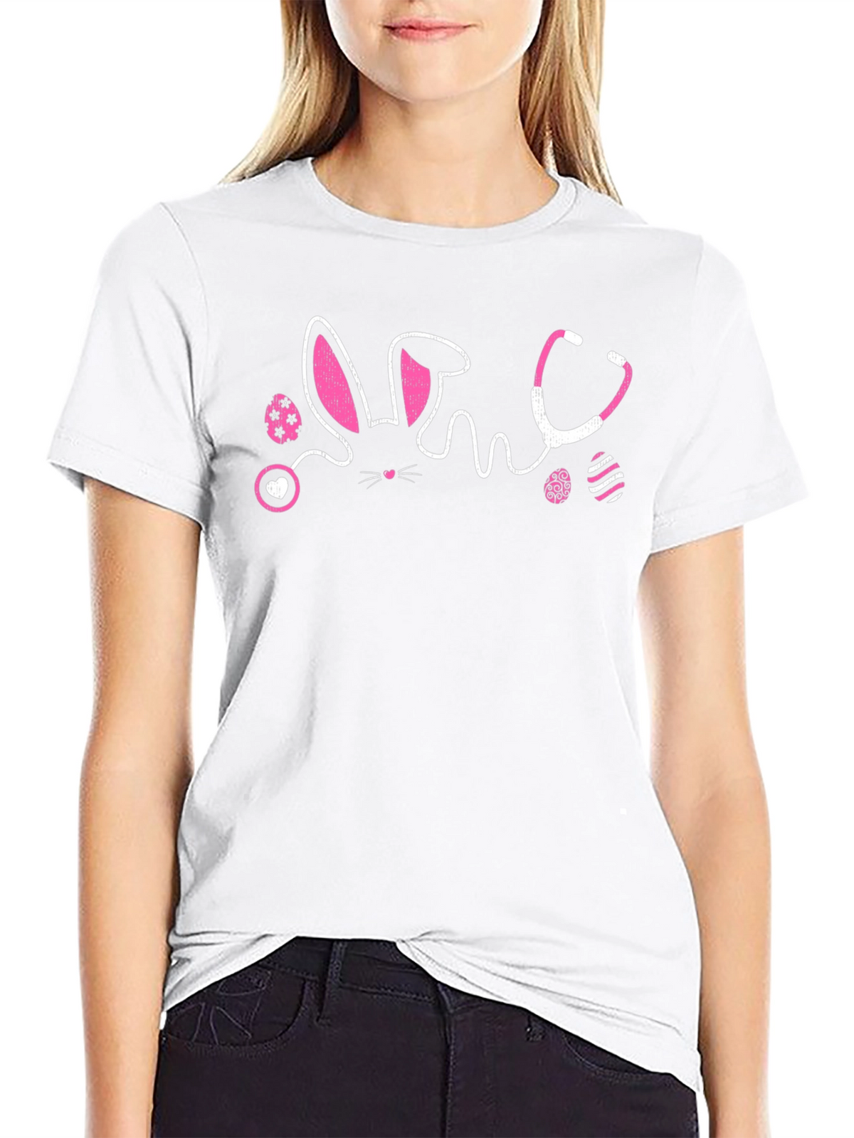 Easter Nurse Bunny Stethoscope T-Shirt