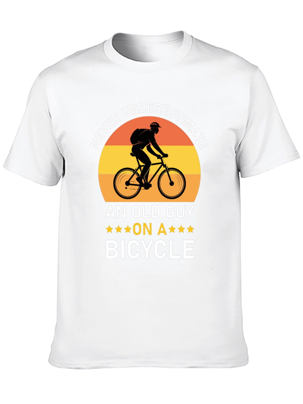 Never Underestimate Old Guy On Bicycle T-Shirt