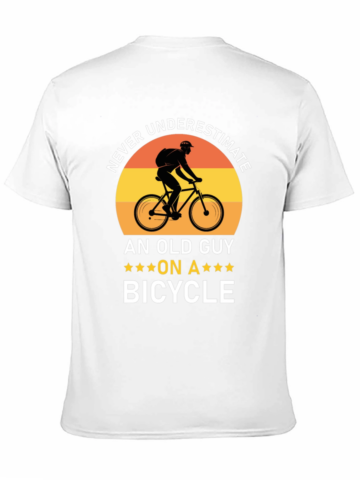 Never Underestimate Old Guy On Bicycle T-Shirt