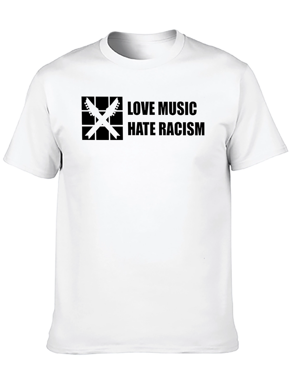 Love Music Hate Racism Black T-Shirt