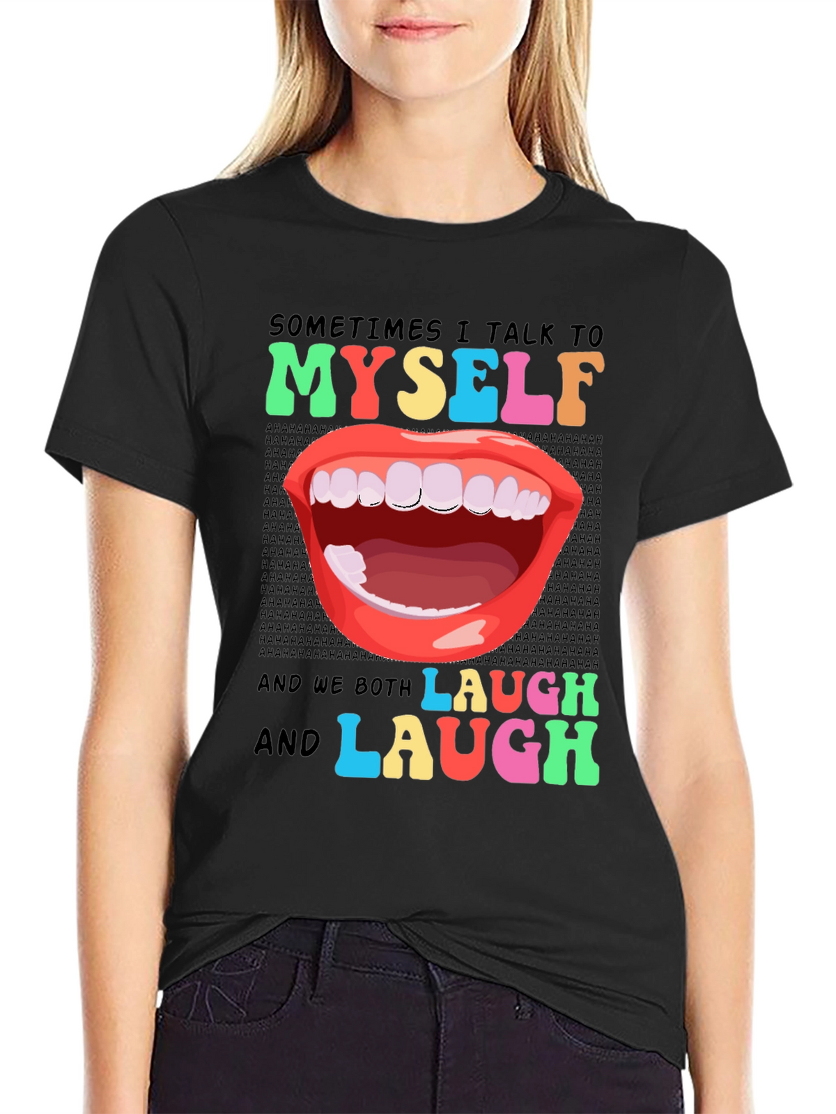 Funny Sarcastic Humor T-Shirt: I Talk to Myself