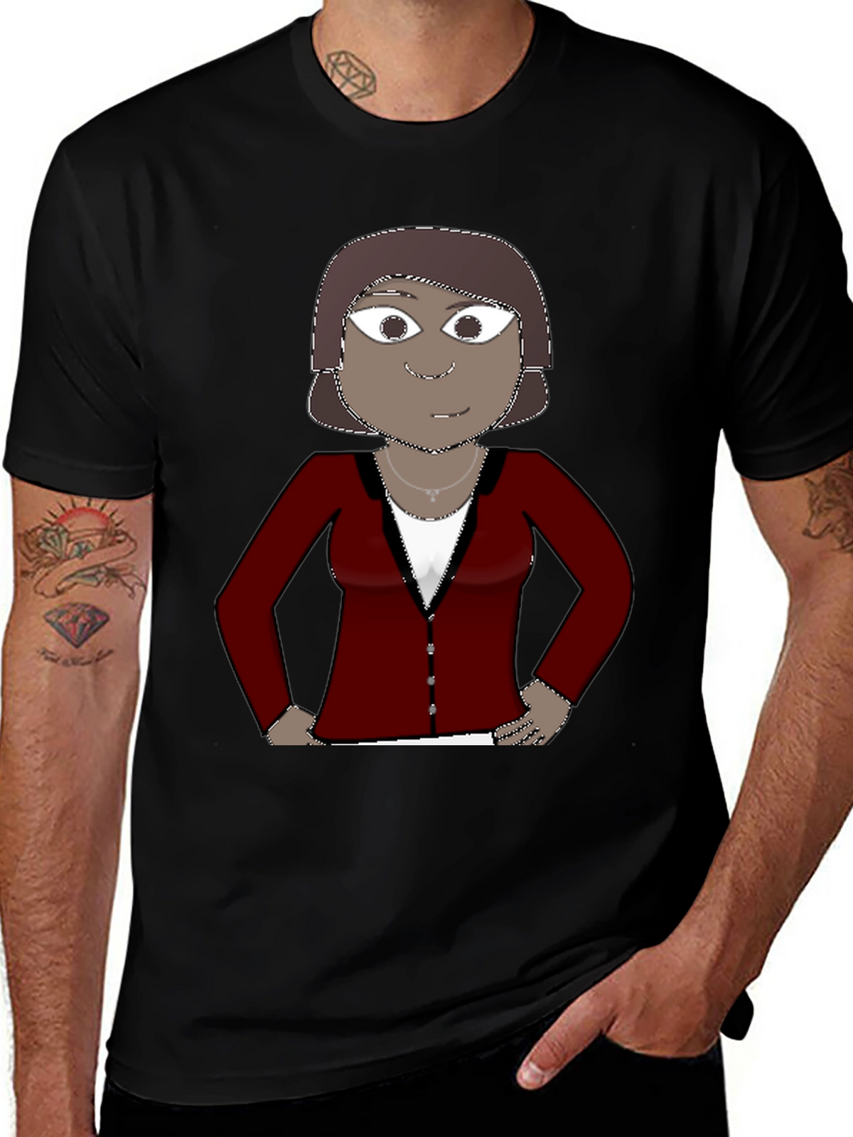 Cartoon Character Graphic Tee - Unisex