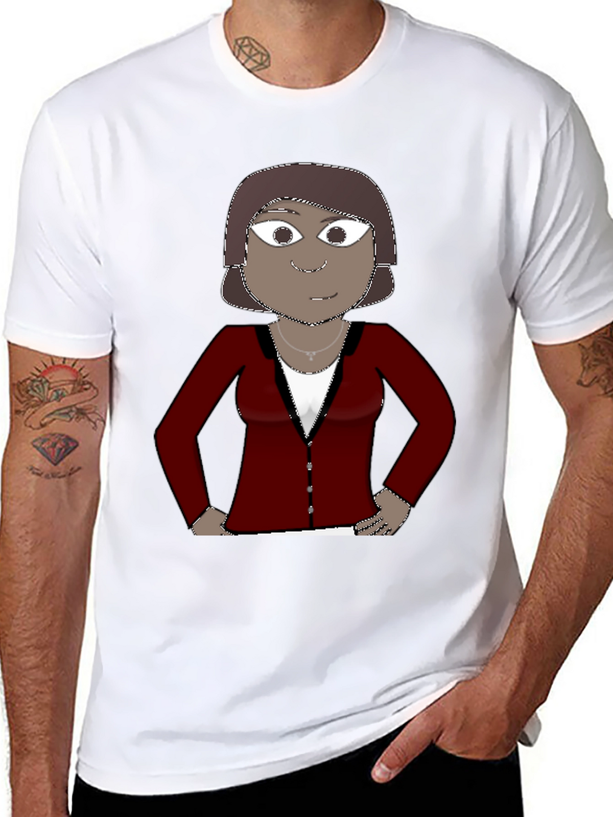 Cartoon Character Graphic Tee - Unisex
