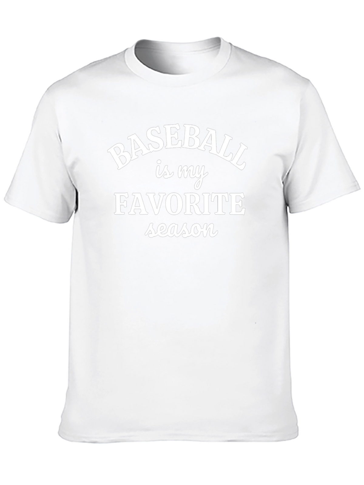 Baseball is My Favorite Season Black T-Shirt