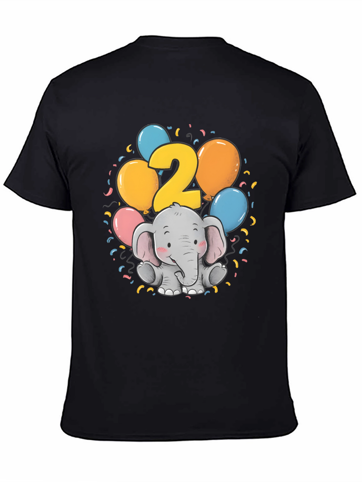 Cute Elephant 2nd Birthday T-Shirt