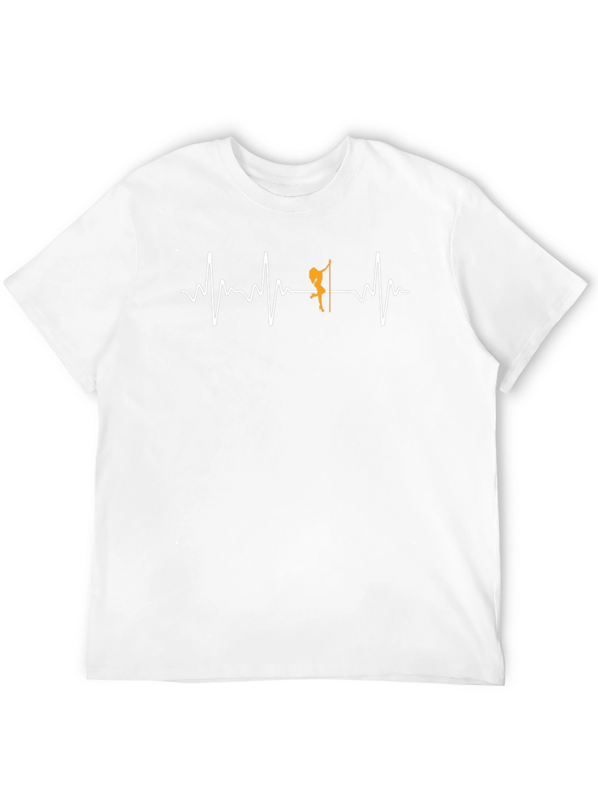 Pole Dance Heartbeat Graphic Tee - Black