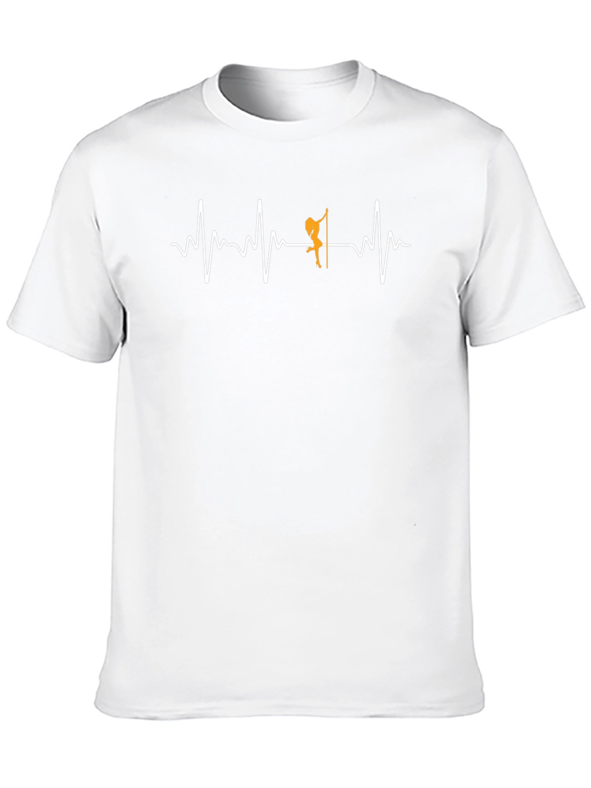 Pole Dance Heartbeat Graphic Tee - Black