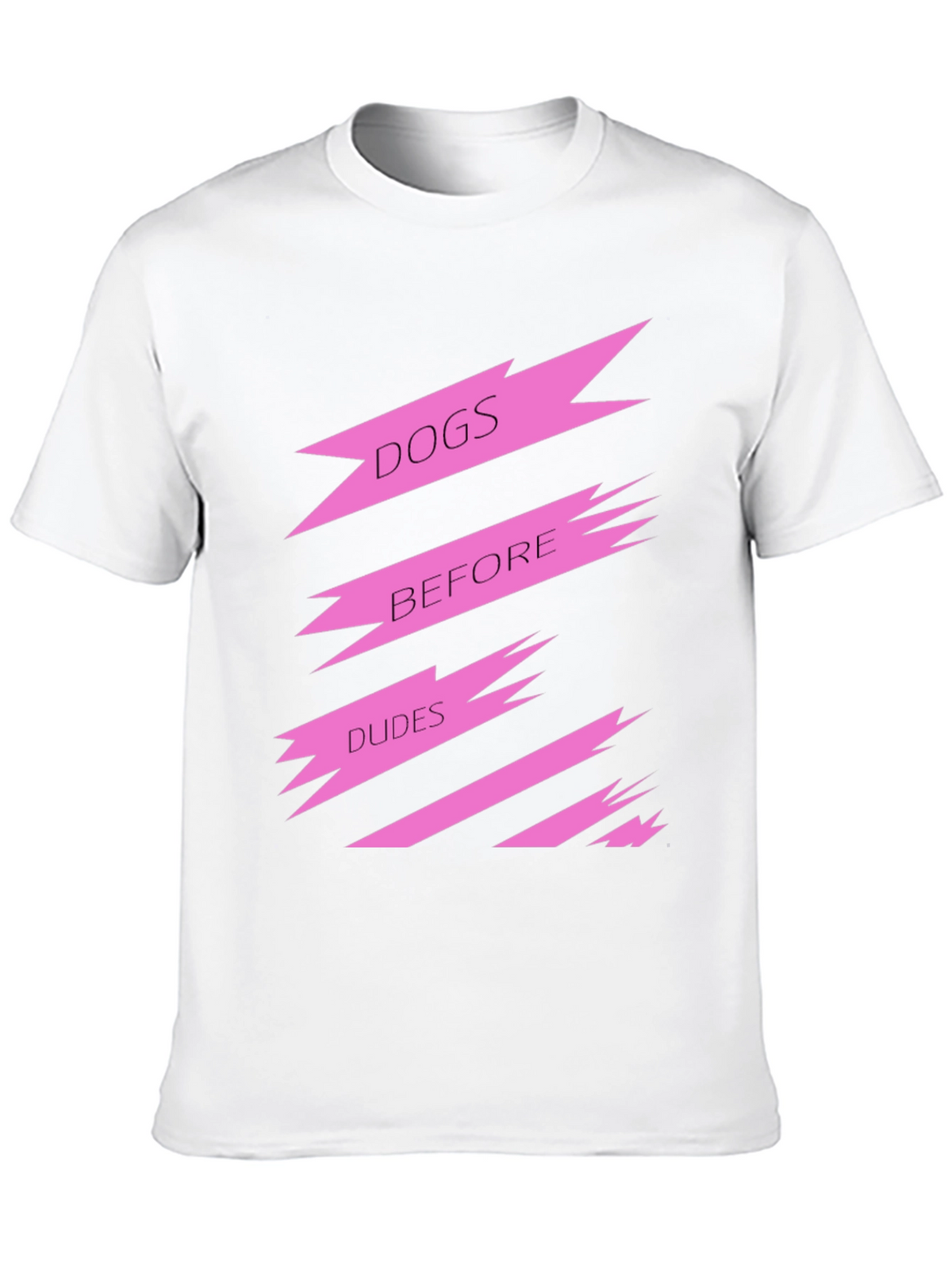Dogs Before Dudes Graphic Tee - Black