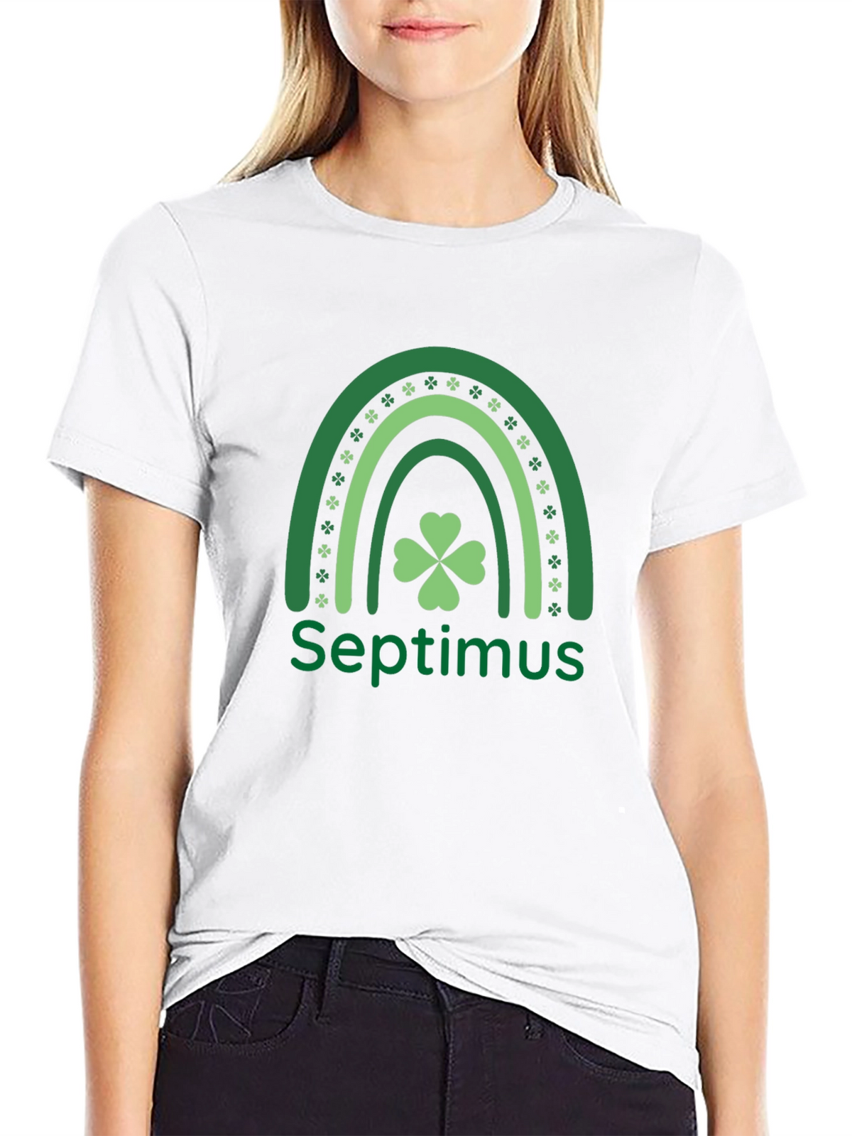 Septimus St. Patricks Day Rainbow Clover T-Shirt