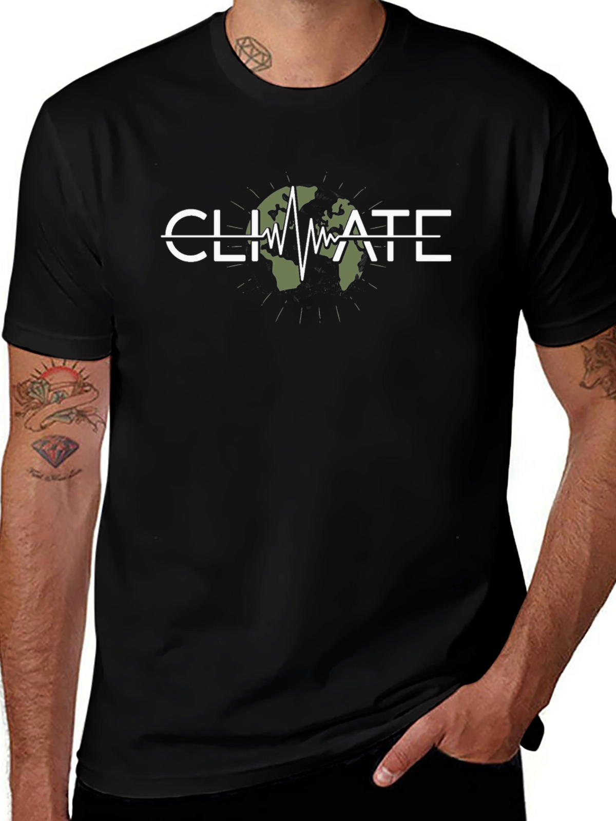 Climate Change Awareness Graphic Tee - Earth Pulse
