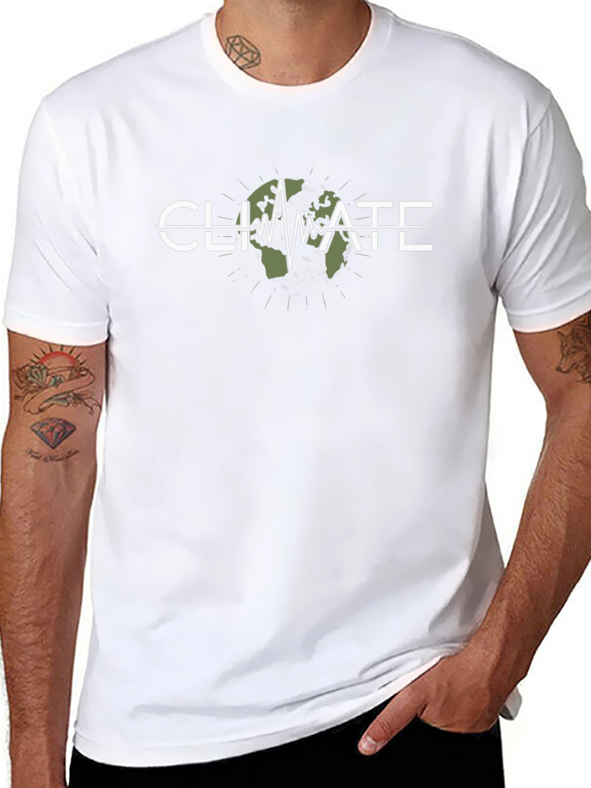 Climate Change Awareness Graphic Tee - Earth Pulse