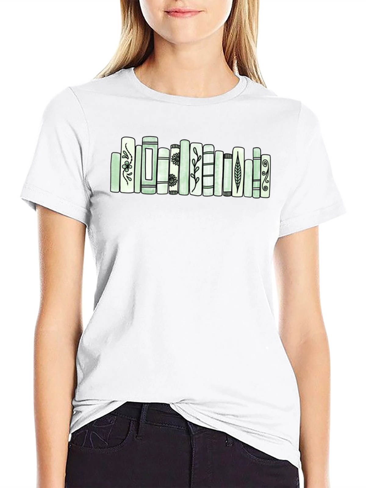 Book Lovers T-Shirt with Unique Book Design