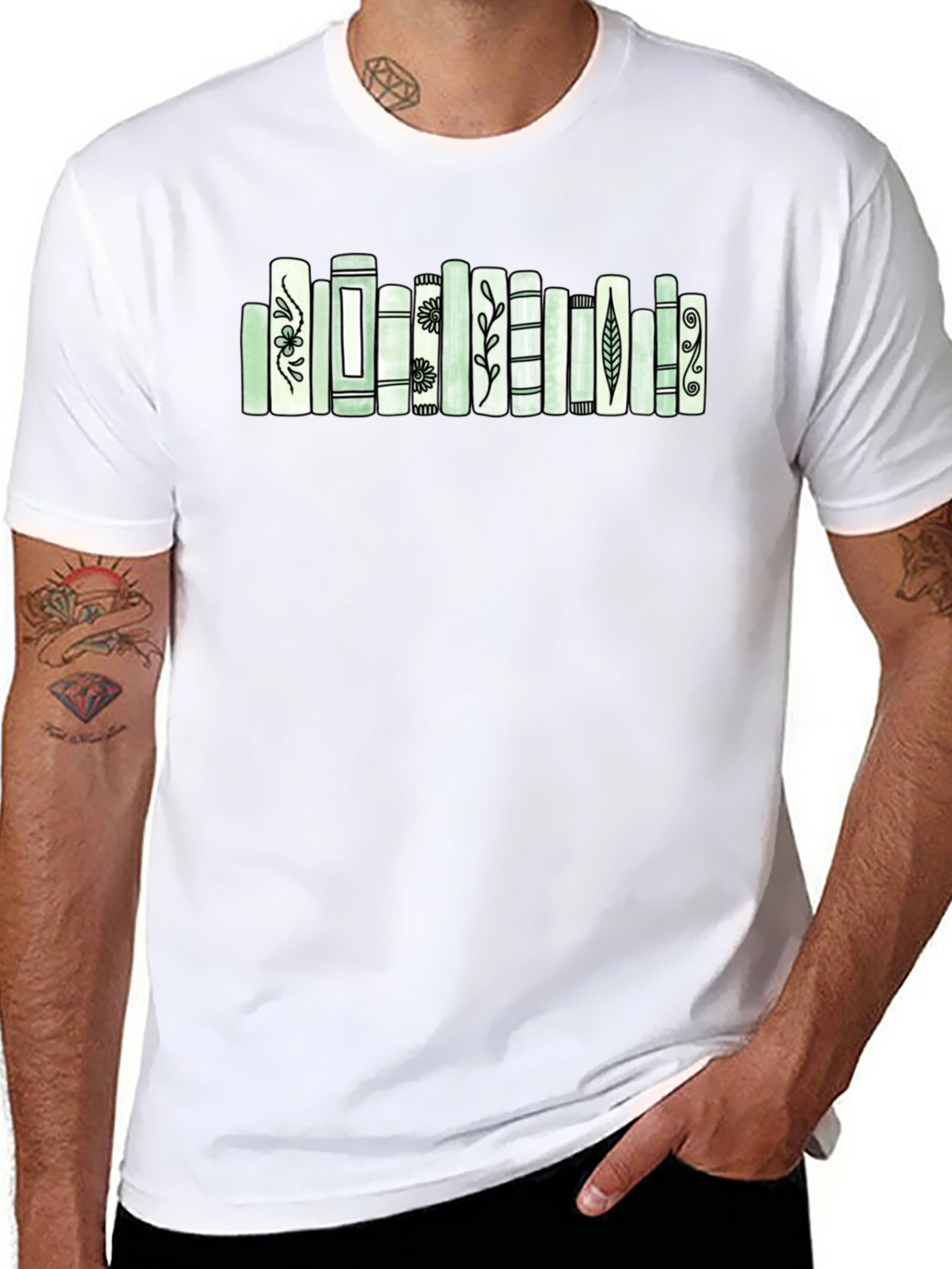Book Lovers T-Shirt with Unique Book Design