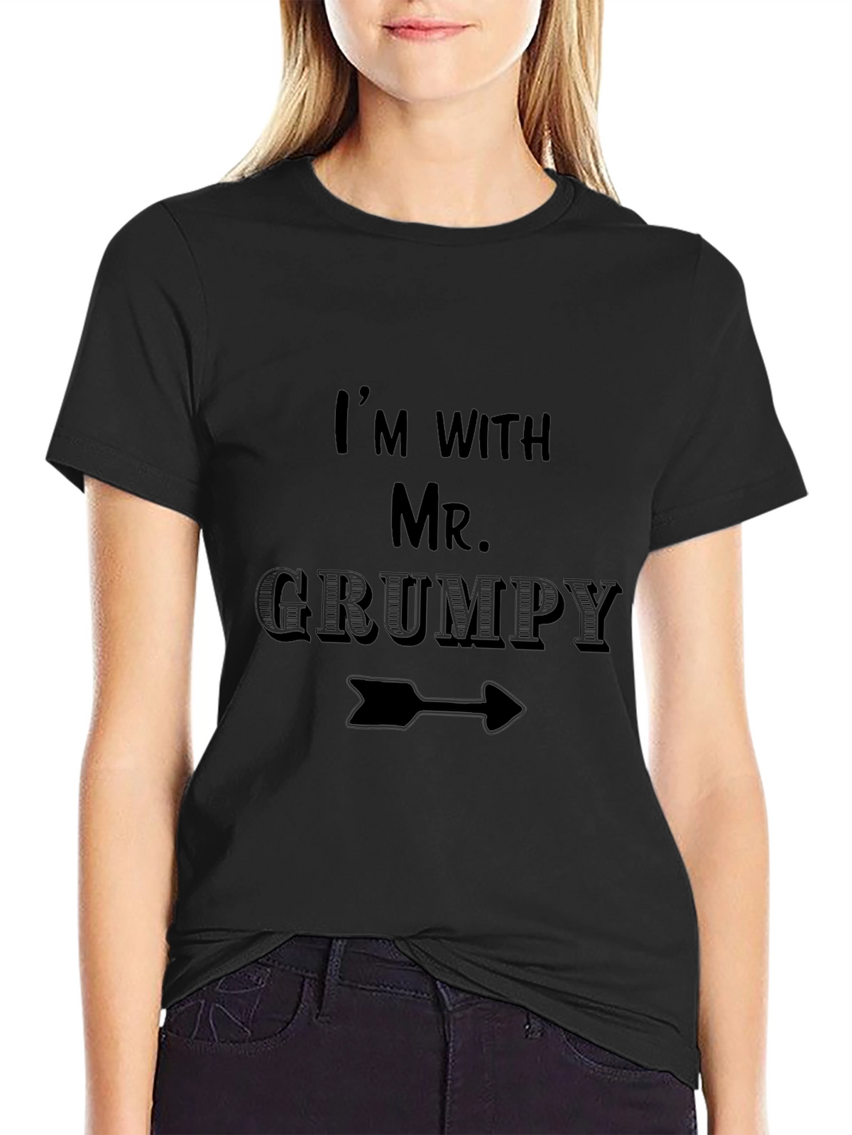 Im with Mr. Grumpy Funny Novelty T-Shirt
