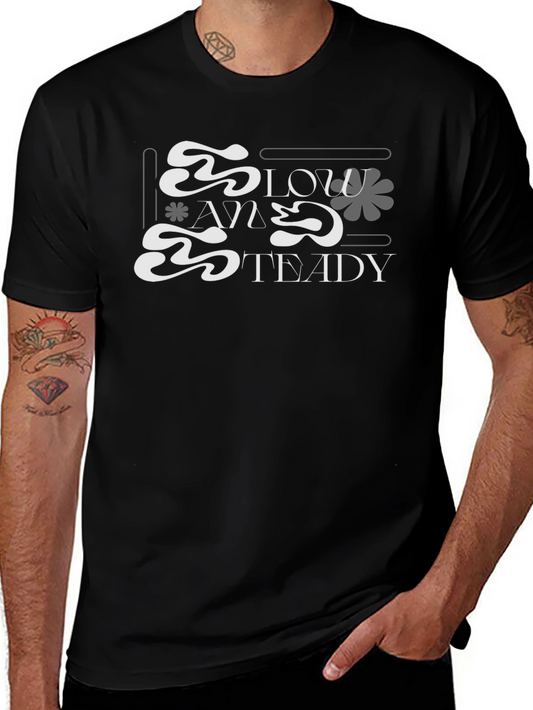 Slow and Steady Graphic Tee - Black