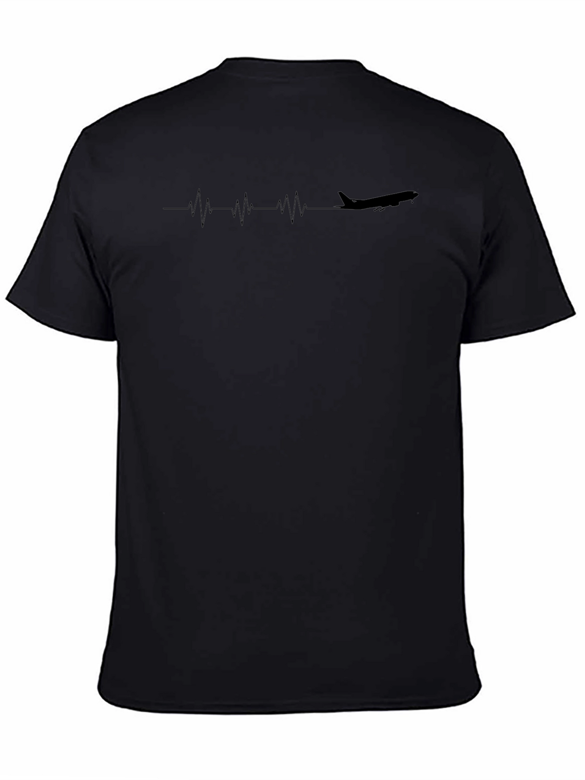 Airplane Heartbeat T-Shirt - Aviation Enthusiast Tee